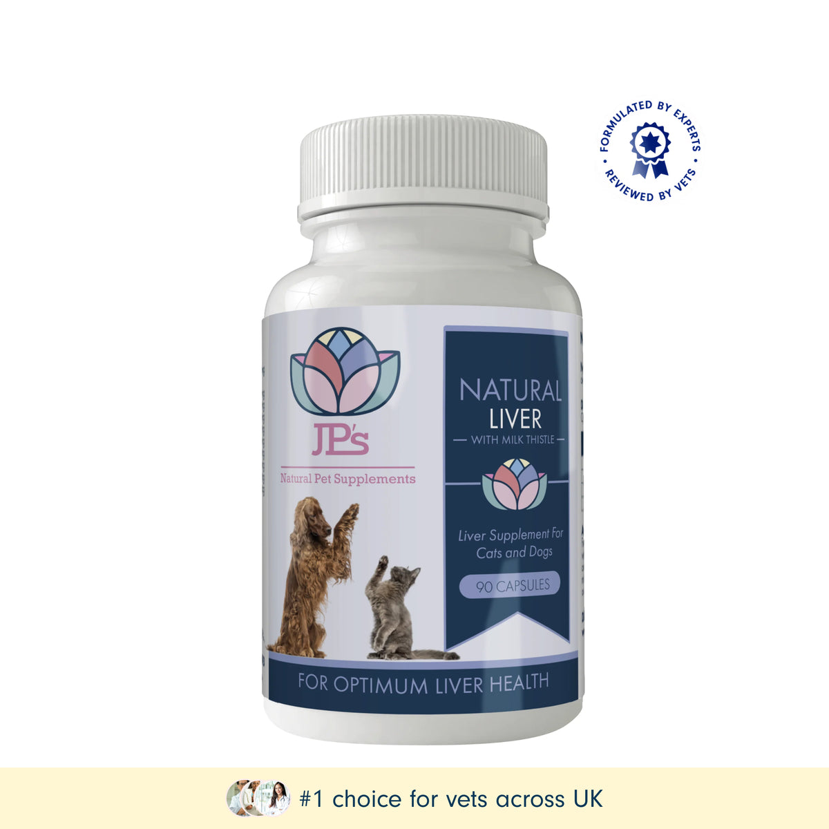 Natural Liver Supplement with Milk Thistle for Dogs & Cats