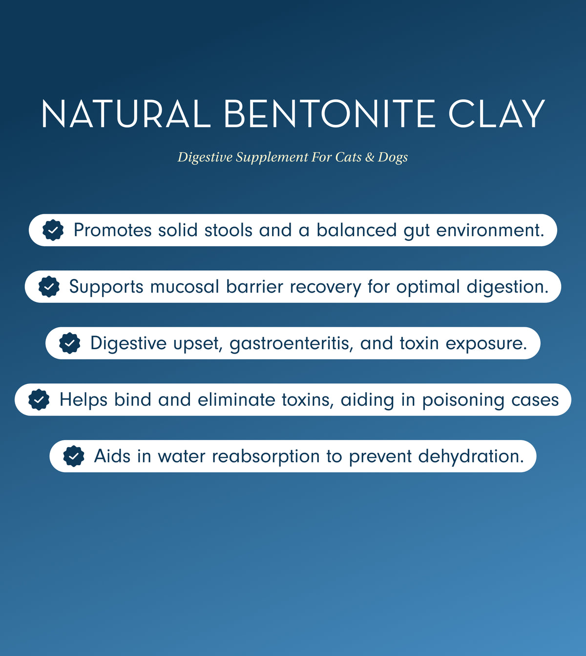 Natural Bentonite Clay for Dogs & Cats