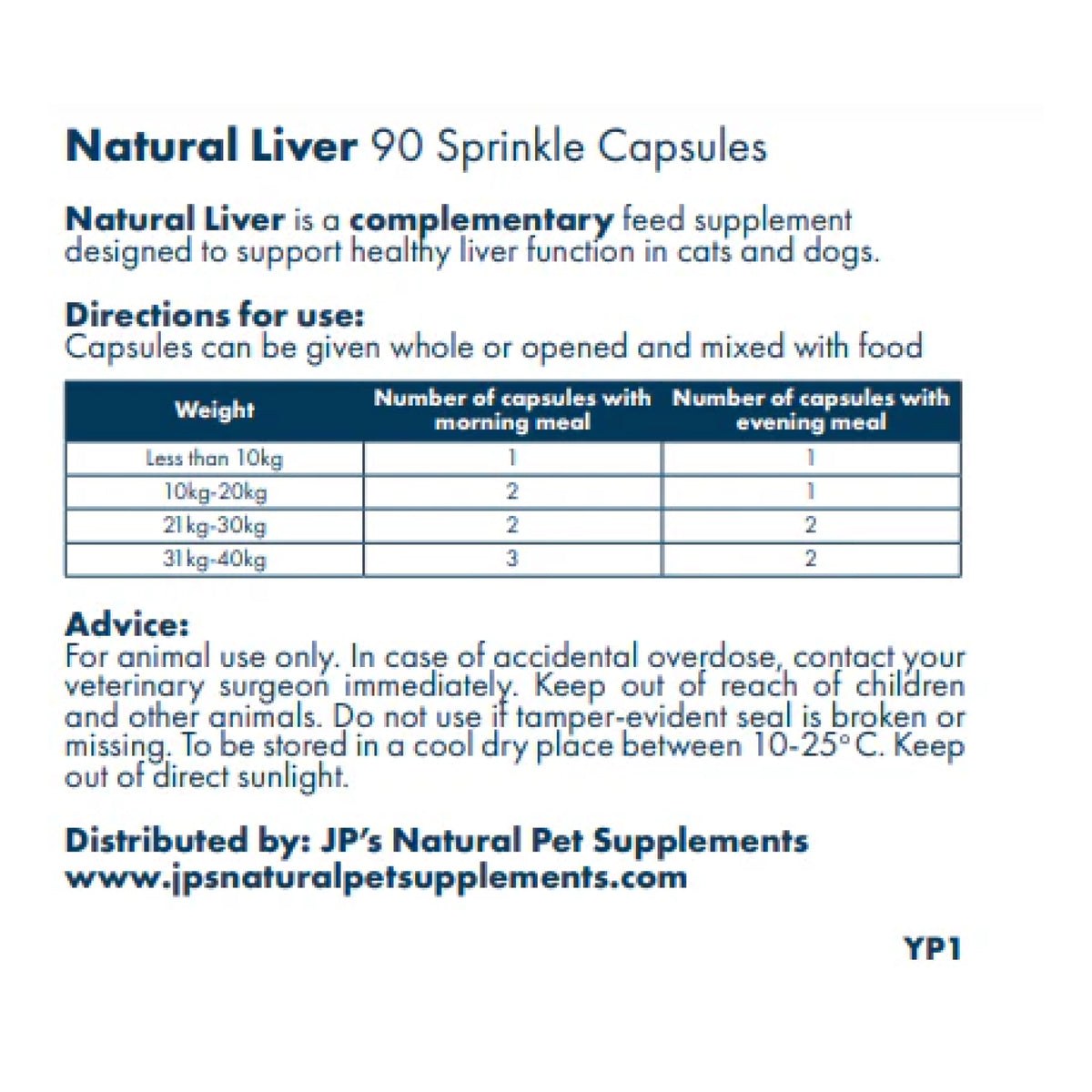Natural Liver Supplement with Milk Thistle for Dogs & Cats