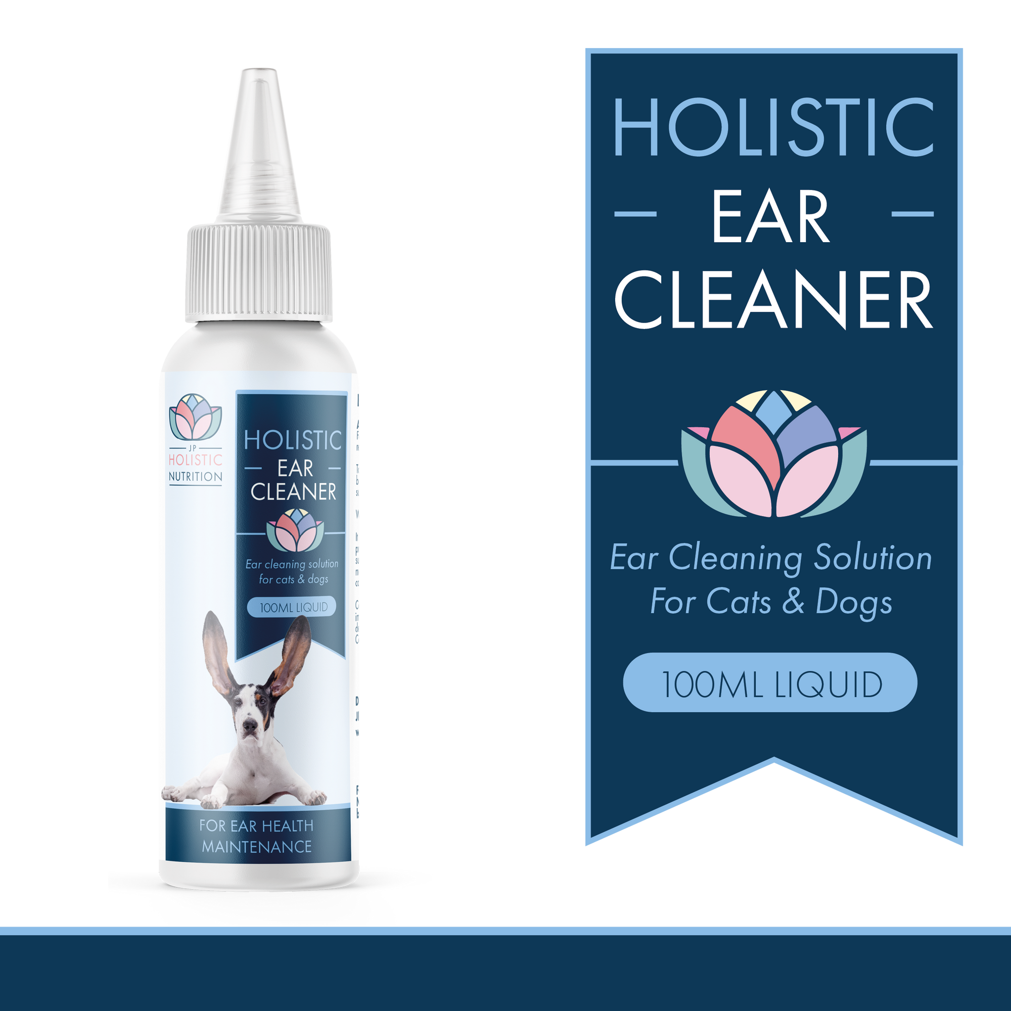 Natural ear cleaner for dogs and cats