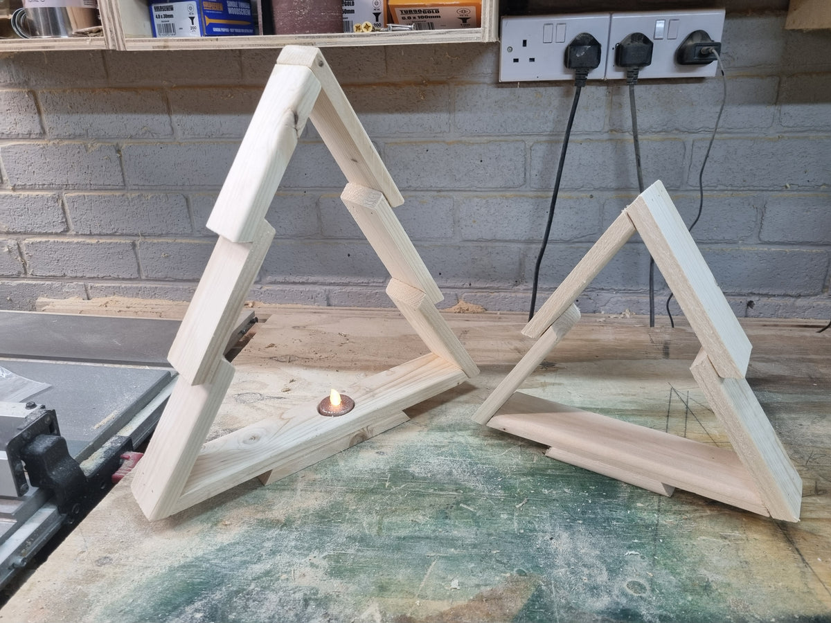 Christmas Tree. Handmade from recycled wood