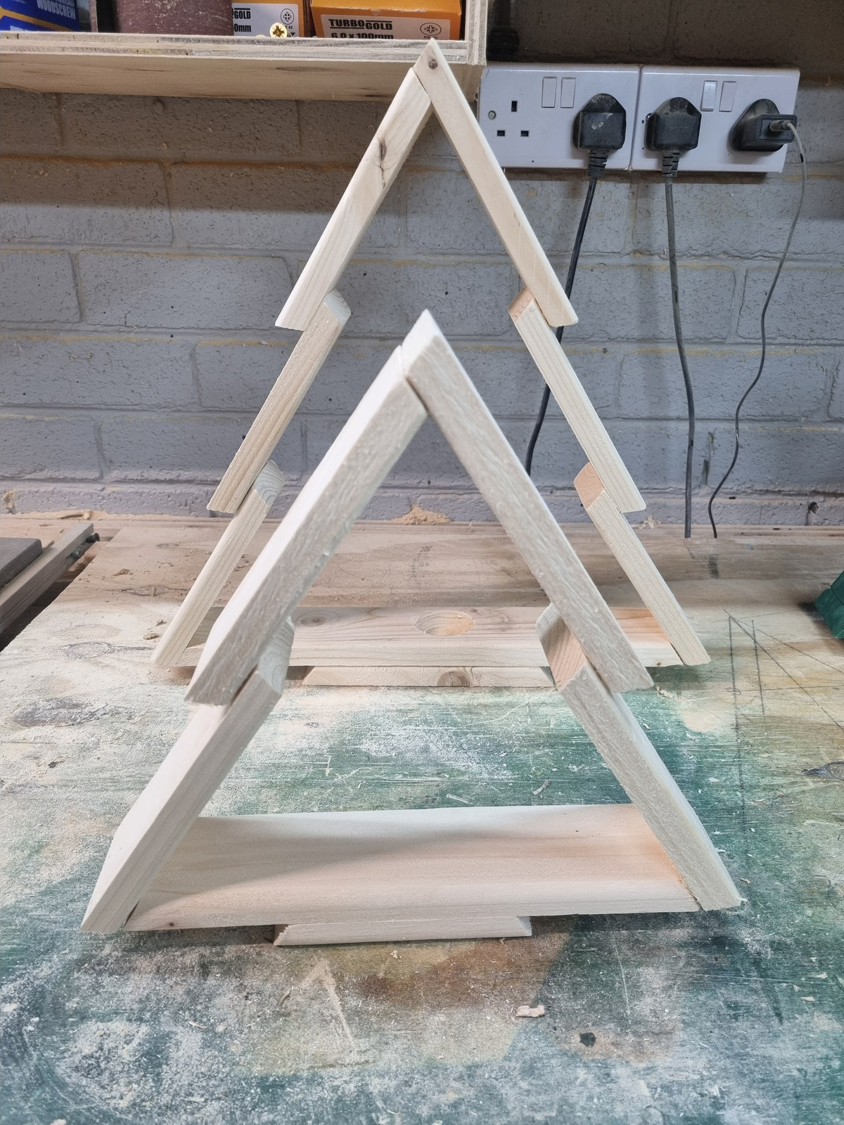 Christmas Tree. Handmade from recycled wood