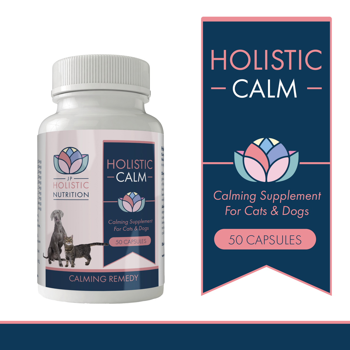 Natural Calming Capsules for Dogs and Cats