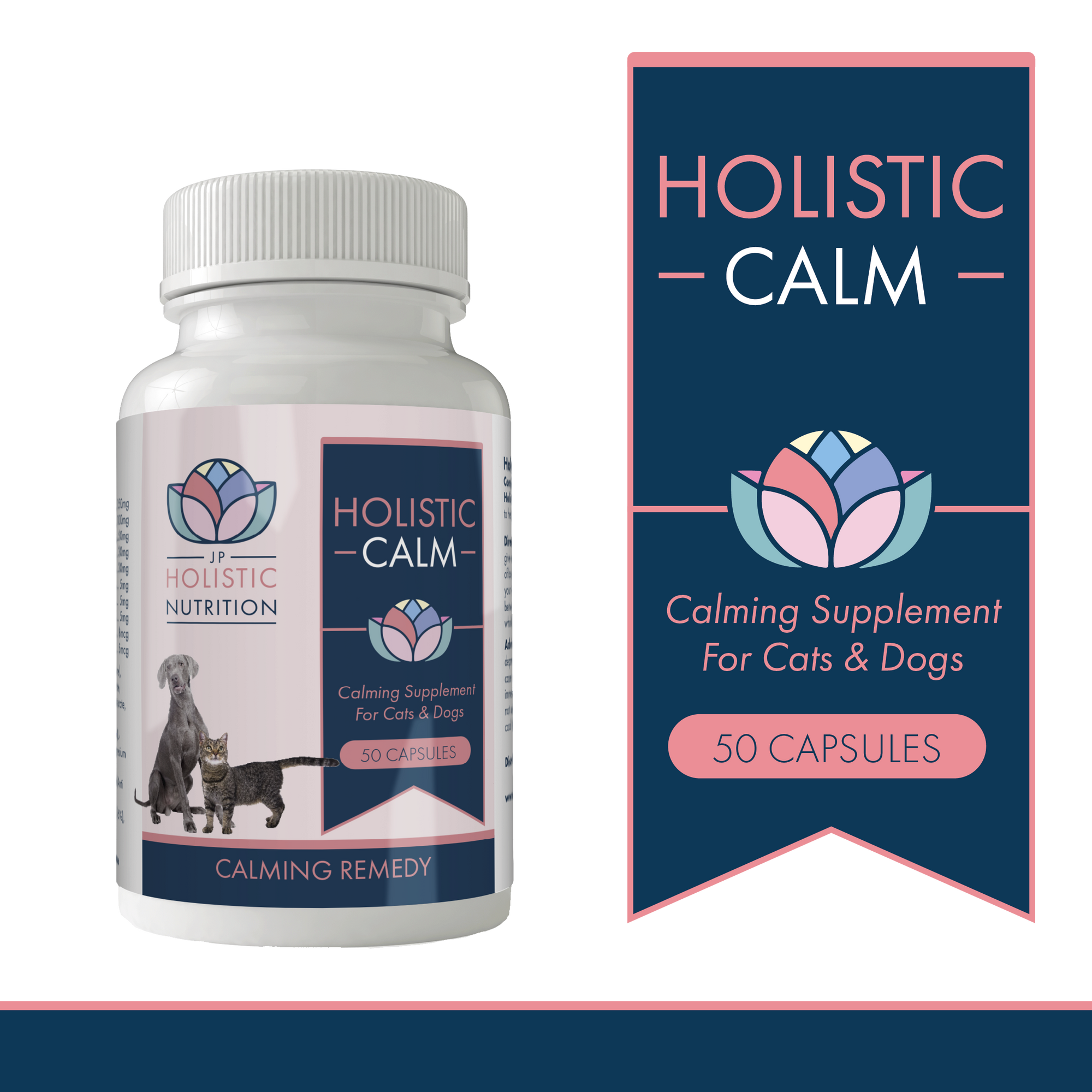 Natural Calming Capsules for Dogs and Cats