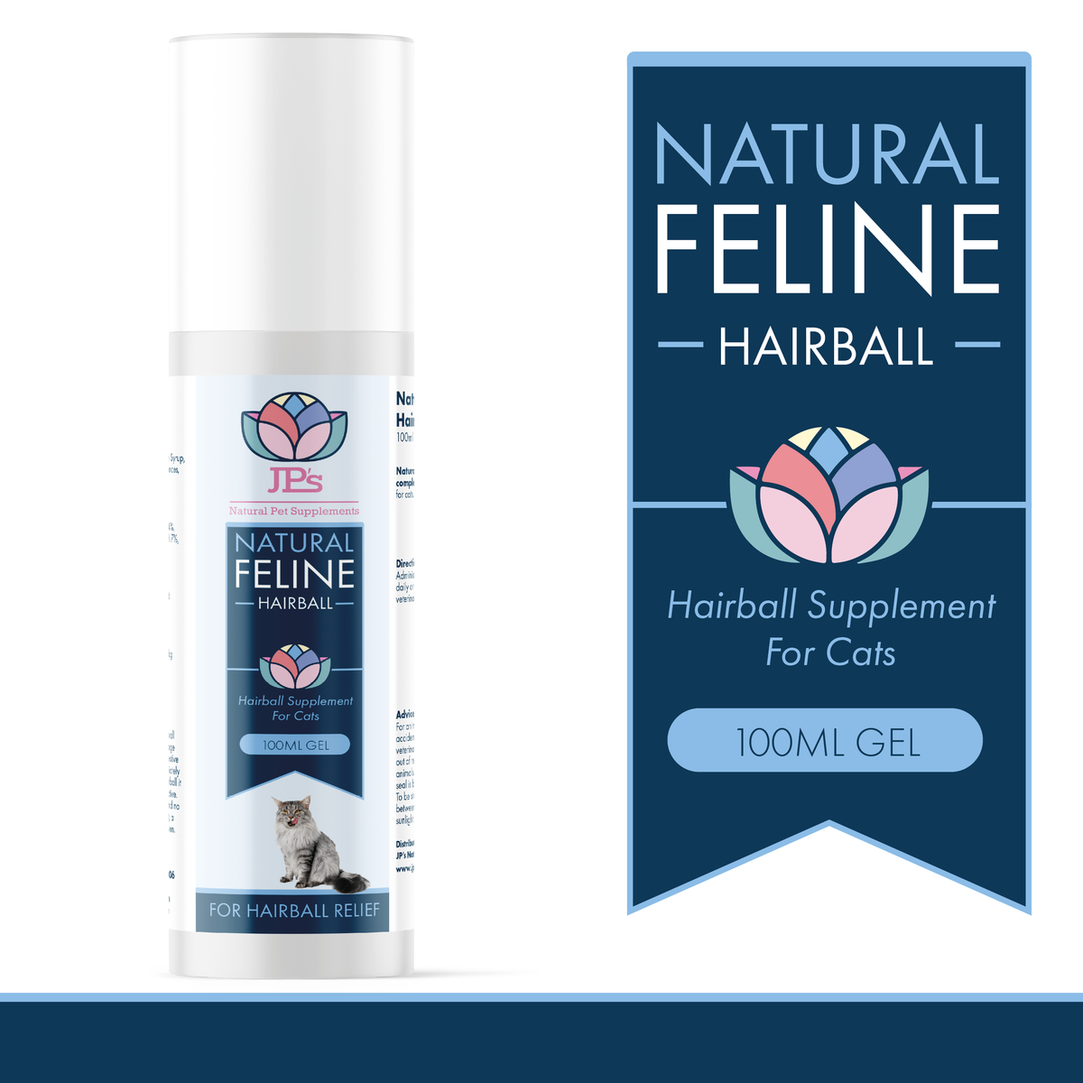 Natural Feline Hairball Remedy JP s Natural Pet Supplements
