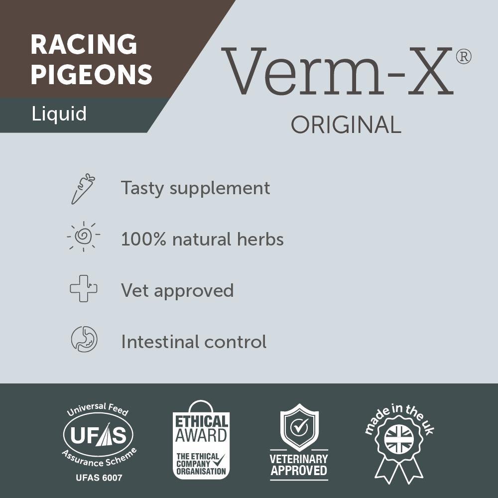 Verm-X Liquid for Racing Pigeons - JP Holistic Nutrition 