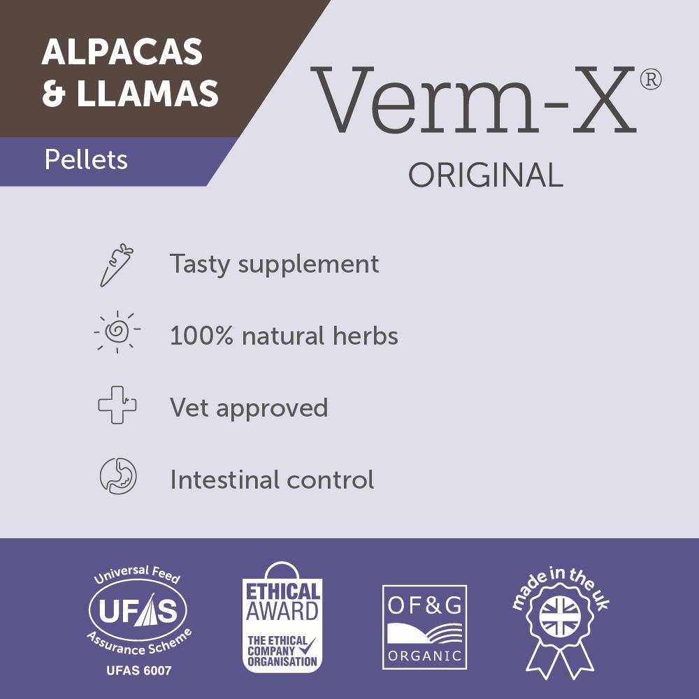 Verm-X Pellets for Alpacas &amp; Llamas - JP Holistic Nutrition 