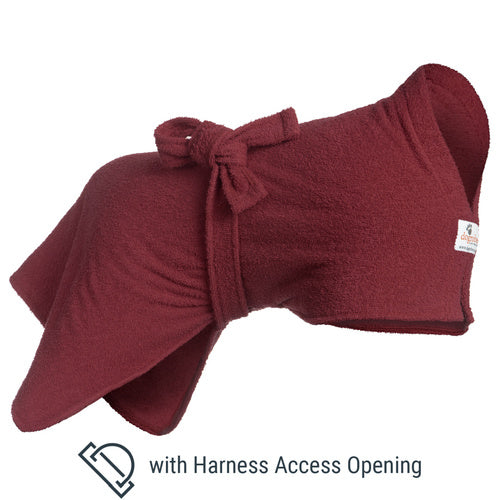 Dog Coat for Outdoors with Harness Access Opening in 9 colours