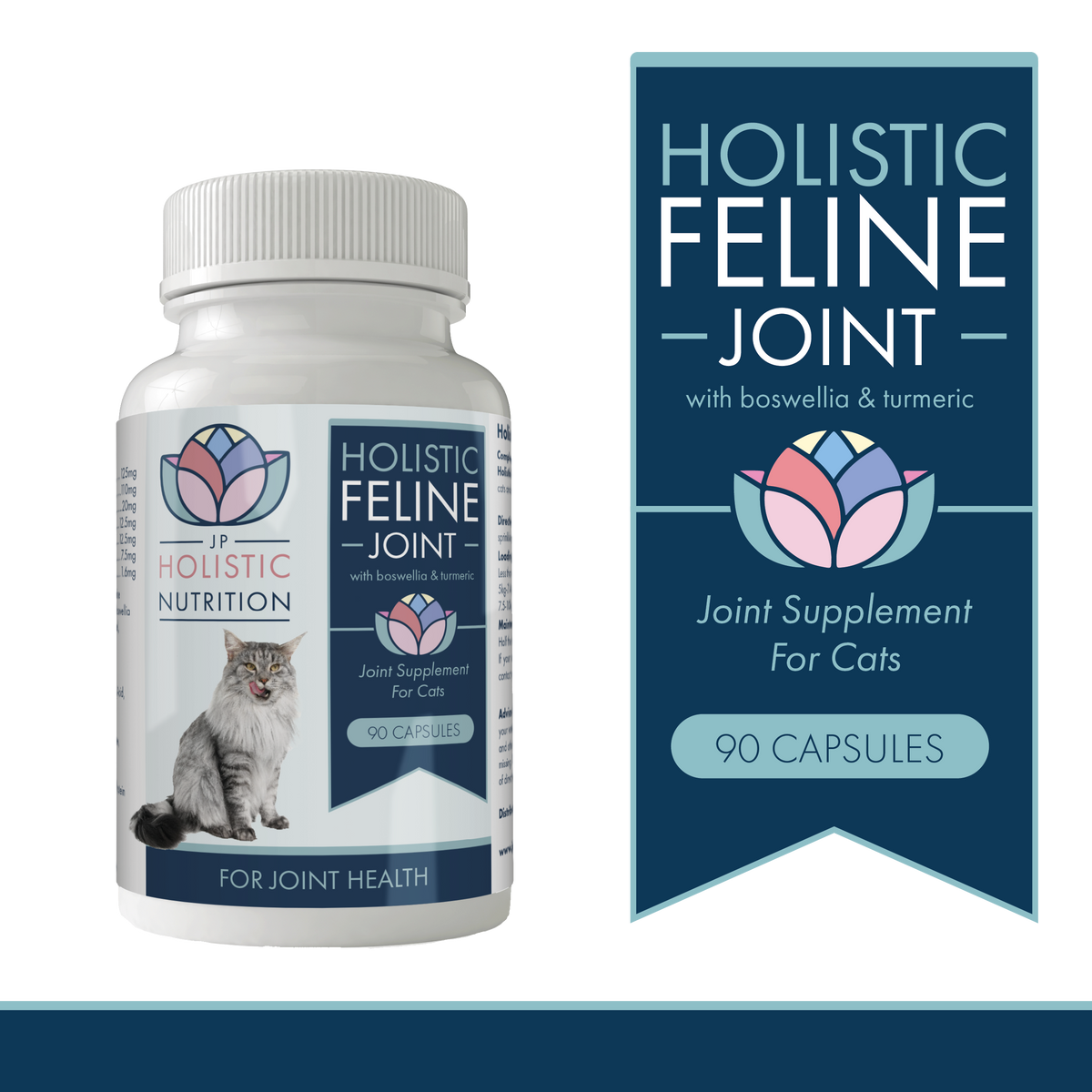 Holistic Feline Joint with Boswellia &amp; Turmeric is a natural joint supplement for cats