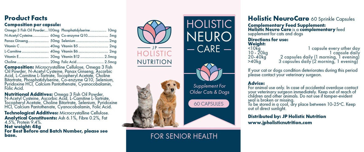 Supplement for older cats &amp; dogs 60 capsules