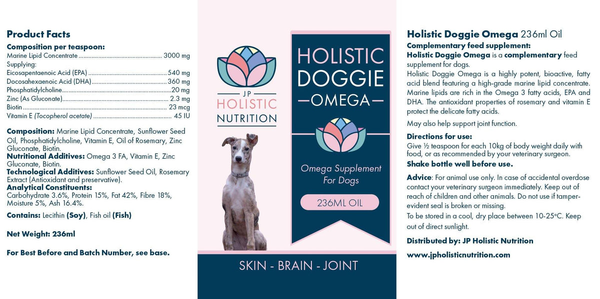 Holistic Doggie Omega 3 Supplement for Dogs