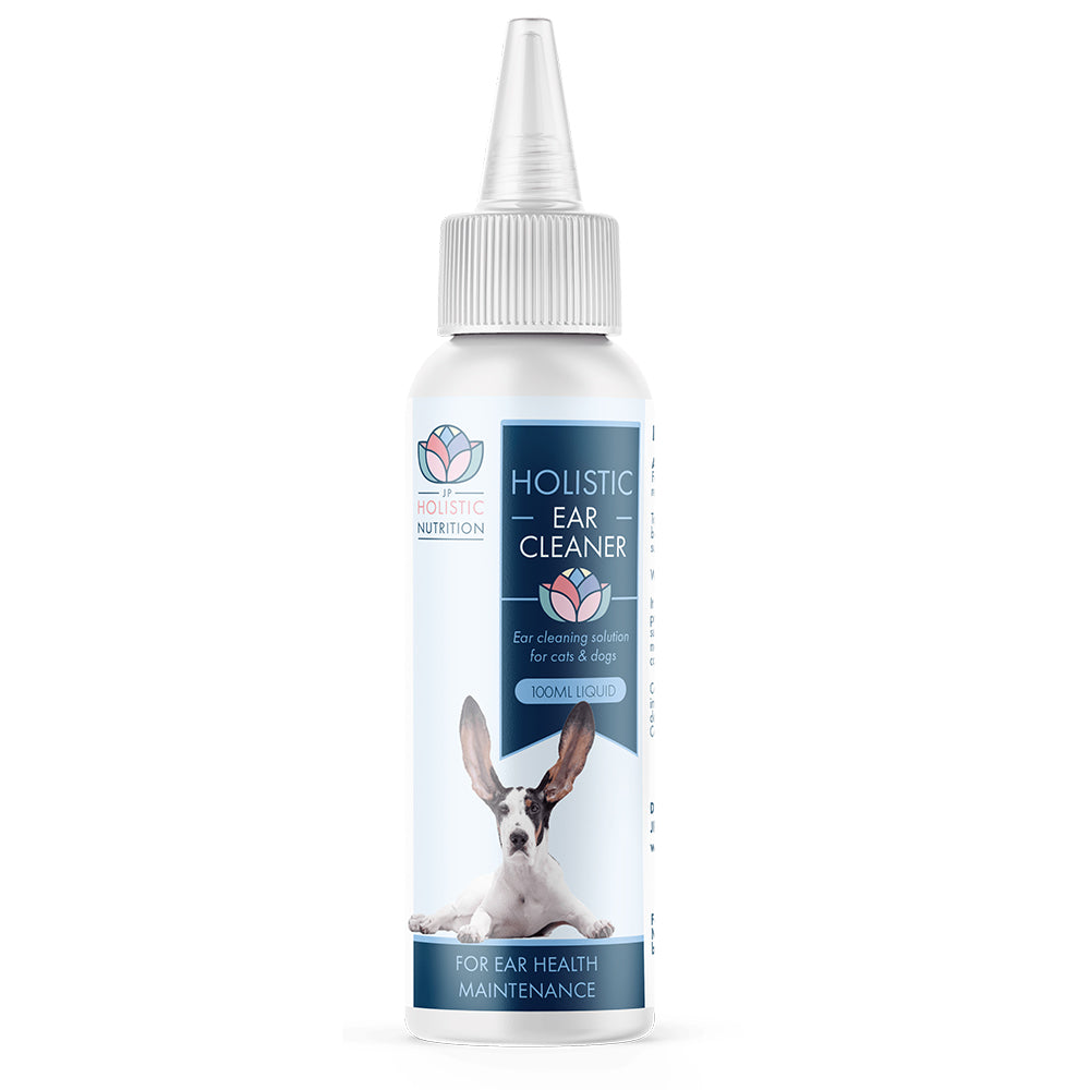 Holistic Ear Cleaner is a natural ear cleaner for cats and dogs