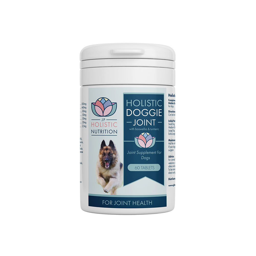Holistic Doggie Joint with Boswellia &amp; Turmeric is a natural joint supplement for dogs